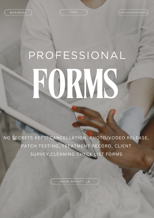 Essential Forms for Esthetician Success